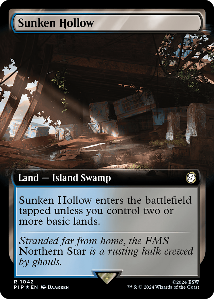 Sunken Hollow (Extended Art) (Surge Foil) [Fallout] | Yard's Games Ltd