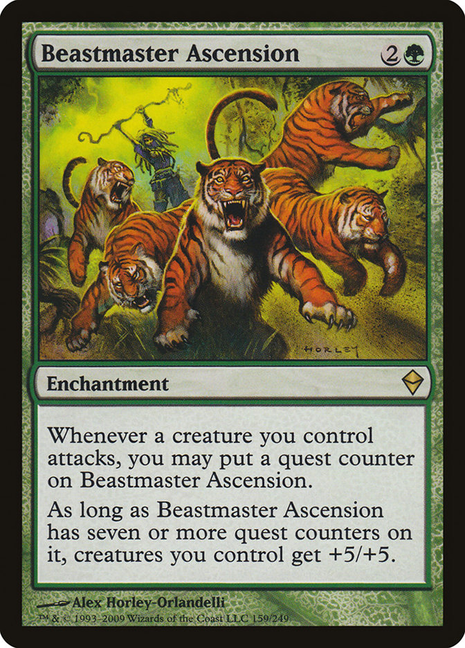 Beastmaster Ascension [Zendikar] | Yard's Games Ltd