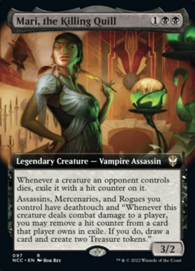 Mari, the Killing Quill (Extended Art) [Streets of New Capenna Commander] | Yard's Games Ltd