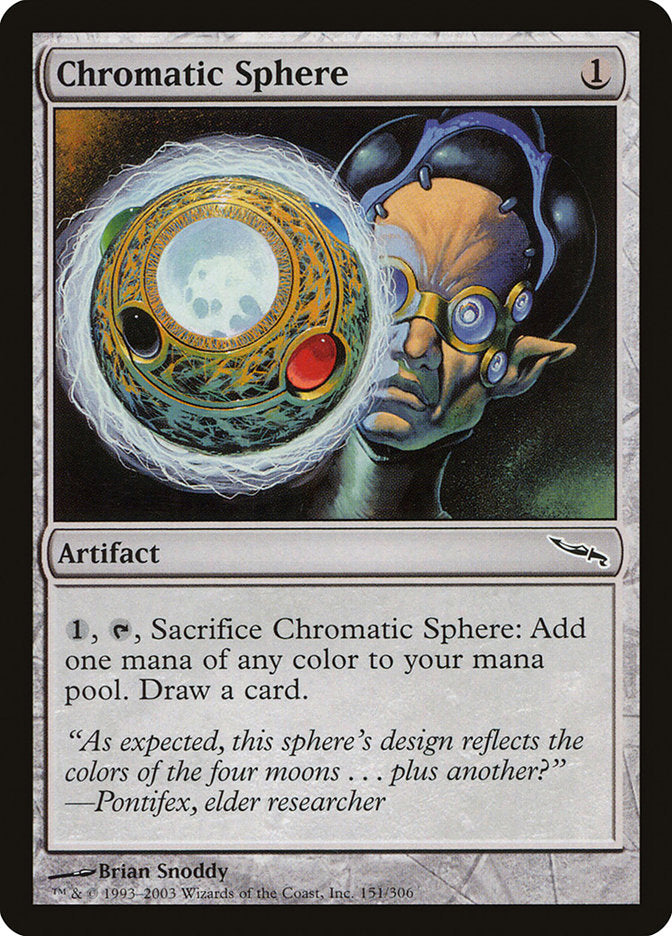 Chromatic Sphere [Mirrodin] | Yard's Games Ltd