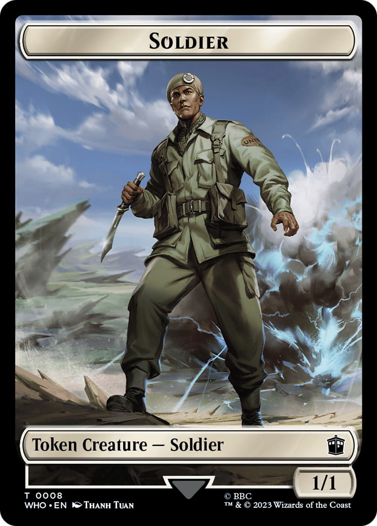 Copy // Soldier Double-Sided Token [Doctor Who Tokens] | Yard's Games Ltd