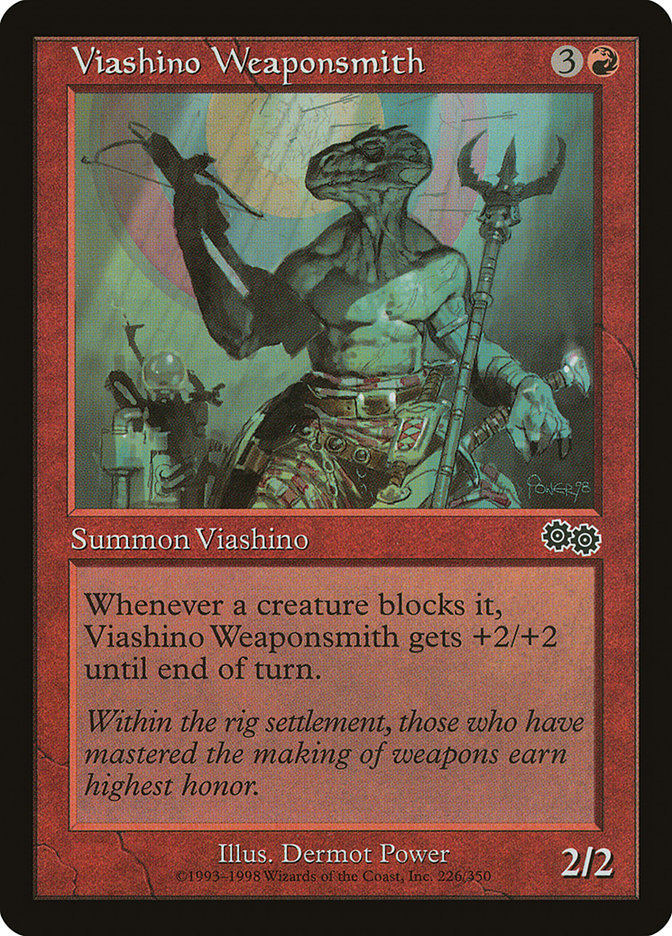 Viashino Weaponsmith [Urza's Saga] | Yard's Games Ltd
