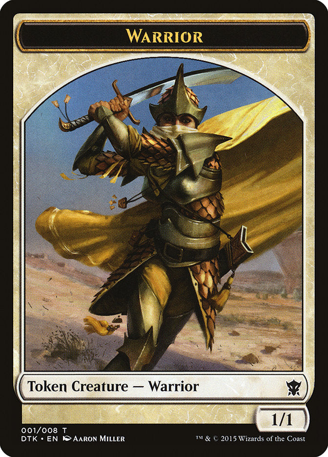 Warrior Token [Dragons of Tarkir Tokens] | Yard's Games Ltd