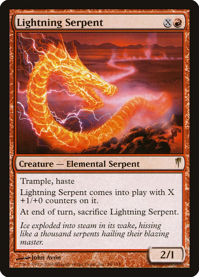 Lightning Serpent [Coldsnap] | Yard's Games Ltd