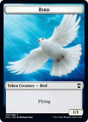 Bird (001) // Soldier Double-Sided Token [Kaldheim Commander Tokens] | Yard's Games Ltd