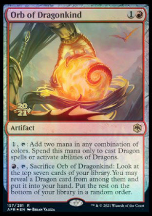 Orb of Dragonkind [Dungeons & Dragons: Adventures in the Forgotten Realms Prerelease Promos] | Yard's Games Ltd