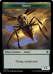 Clue // Insect (0017) Double-Sided Token [Murders at Karlov Manor Commander Tokens] | Yard's Games Ltd