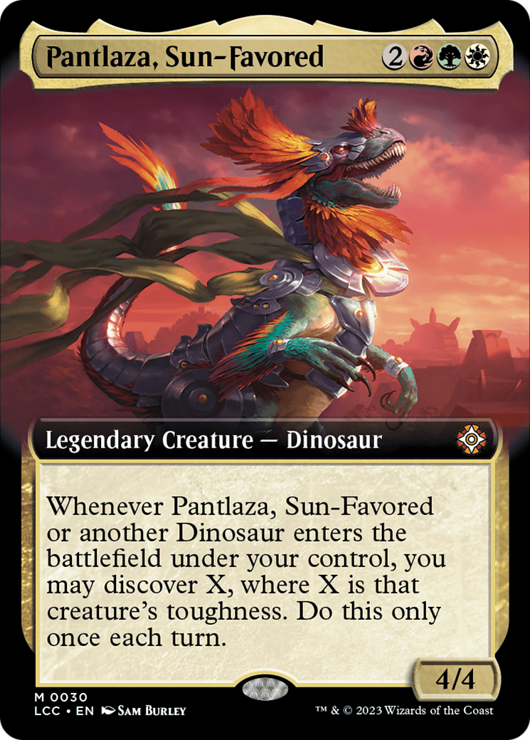 Pantlaza, Sun-Favored (Extended Art) [The Lost Caverns of Ixalan Commander] | Yard's Games Ltd