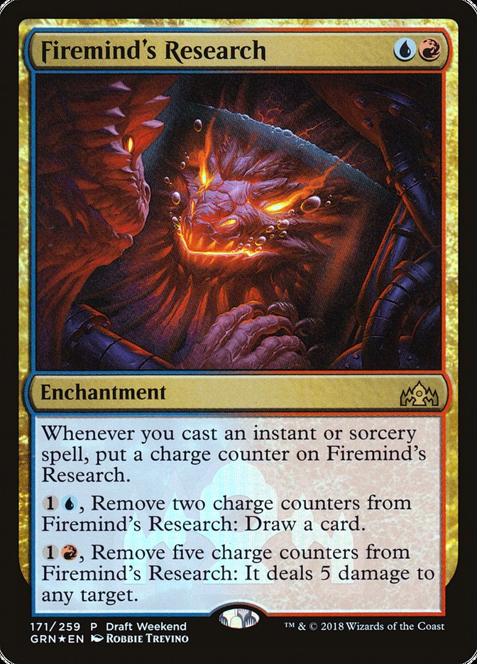 Firemind's Research (Draft Weekend) [Guilds of Ravnica Promos] | Yard's Games Ltd