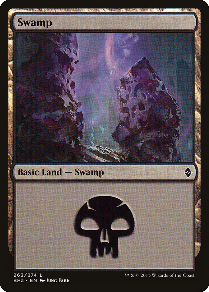 Swamp (263) [Battle for Zendikar] | Yard's Games Ltd