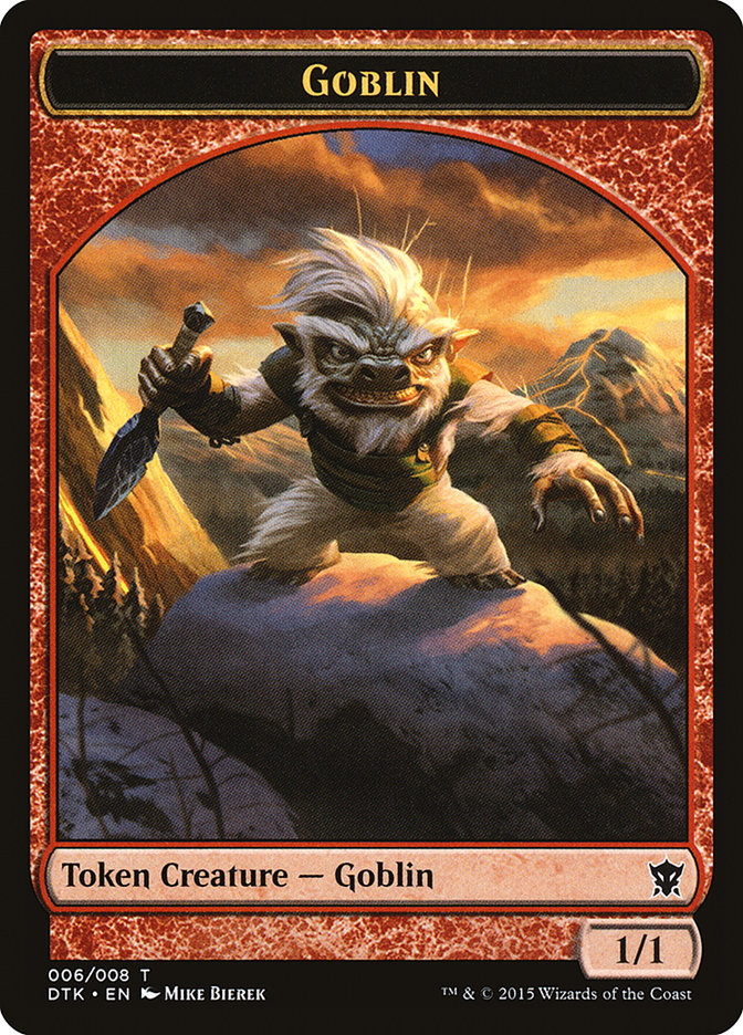 Goblin Token [Dragons of Tarkir Tokens] | Yard's Games Ltd