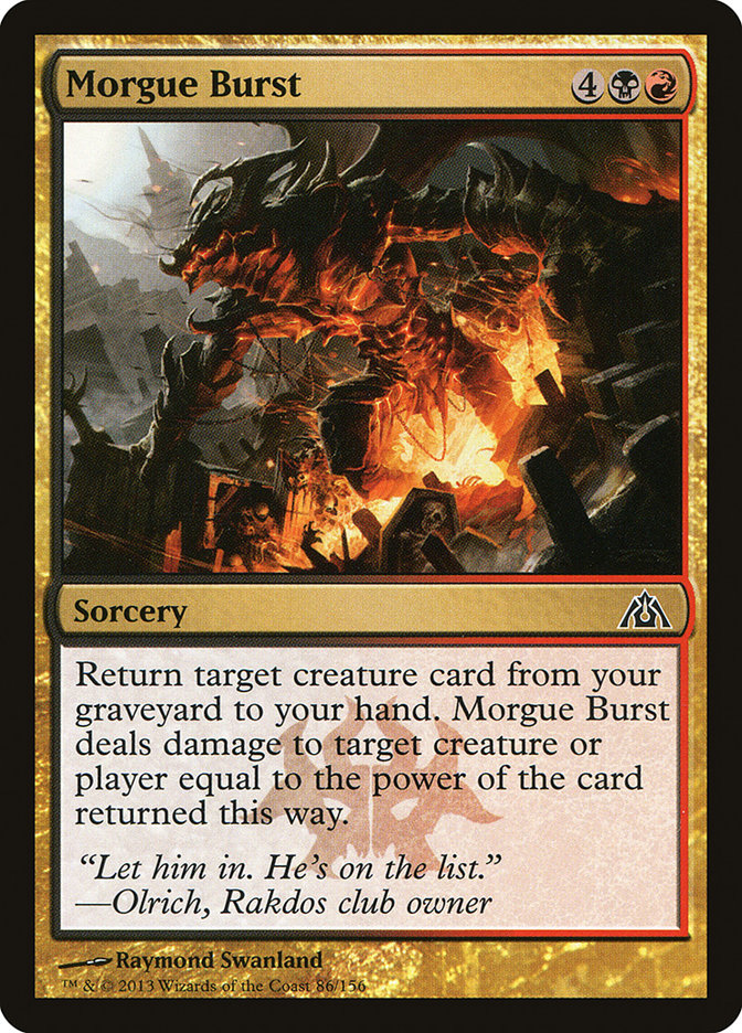 Morgue Burst [Dragon's Maze] | Yard's Games Ltd