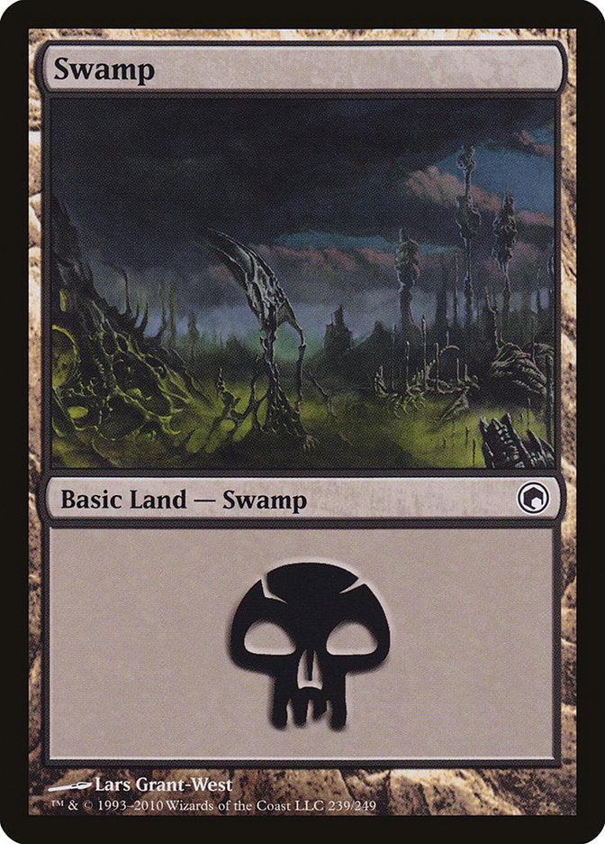 Swamp (239) [Scars of Mirrodin] | Yard's Games Ltd