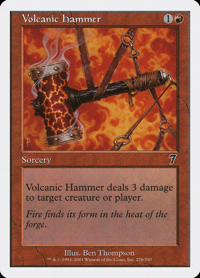 Volcanic Hammer [Seventh Edition] | Yard's Games Ltd