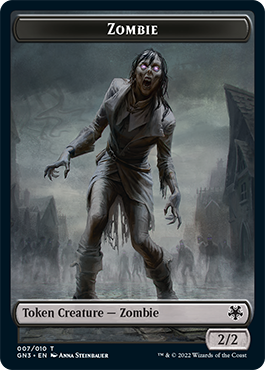 Zombie // Angel Double-Sided Token [Game Night: Free-for-All Tokens] | Yard's Games Ltd