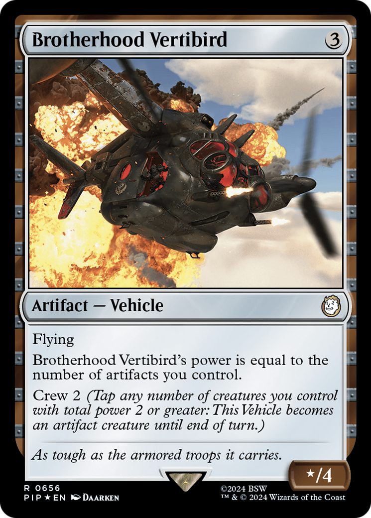 Brotherhood Vertibird (Surge Foil) [Fallout] | Yard's Games Ltd