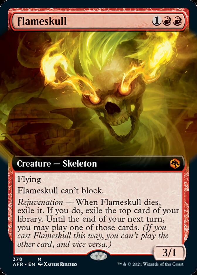 Flameskull (Extended Art) [Dungeons & Dragons: Adventures in the Forgotten Realms] | Yard's Games Ltd