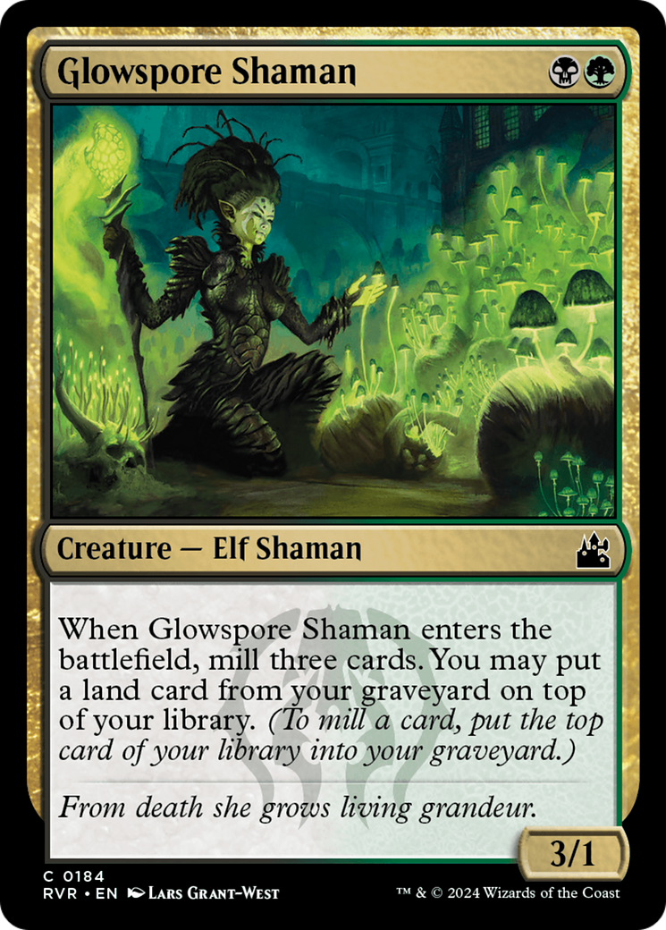 Glowspore Shaman [Ravnica Remastered] | Yard's Games Ltd