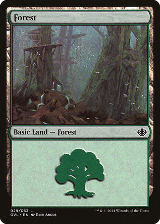 Forest (29) (Garruk vs Liliana) [Duel Decks Anthology: Garruk vs. Liliana] | Yard's Games Ltd