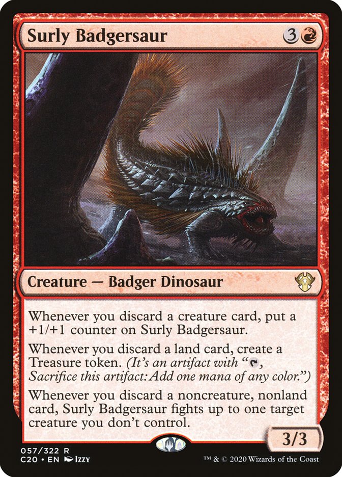 Surly Badgersaur [Commander 2020] | Yard's Games Ltd