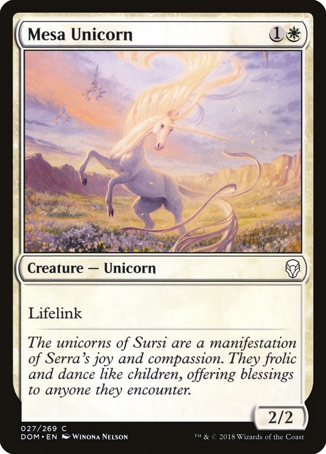 Mesa Unicorn [Dominaria] | Yard's Games Ltd