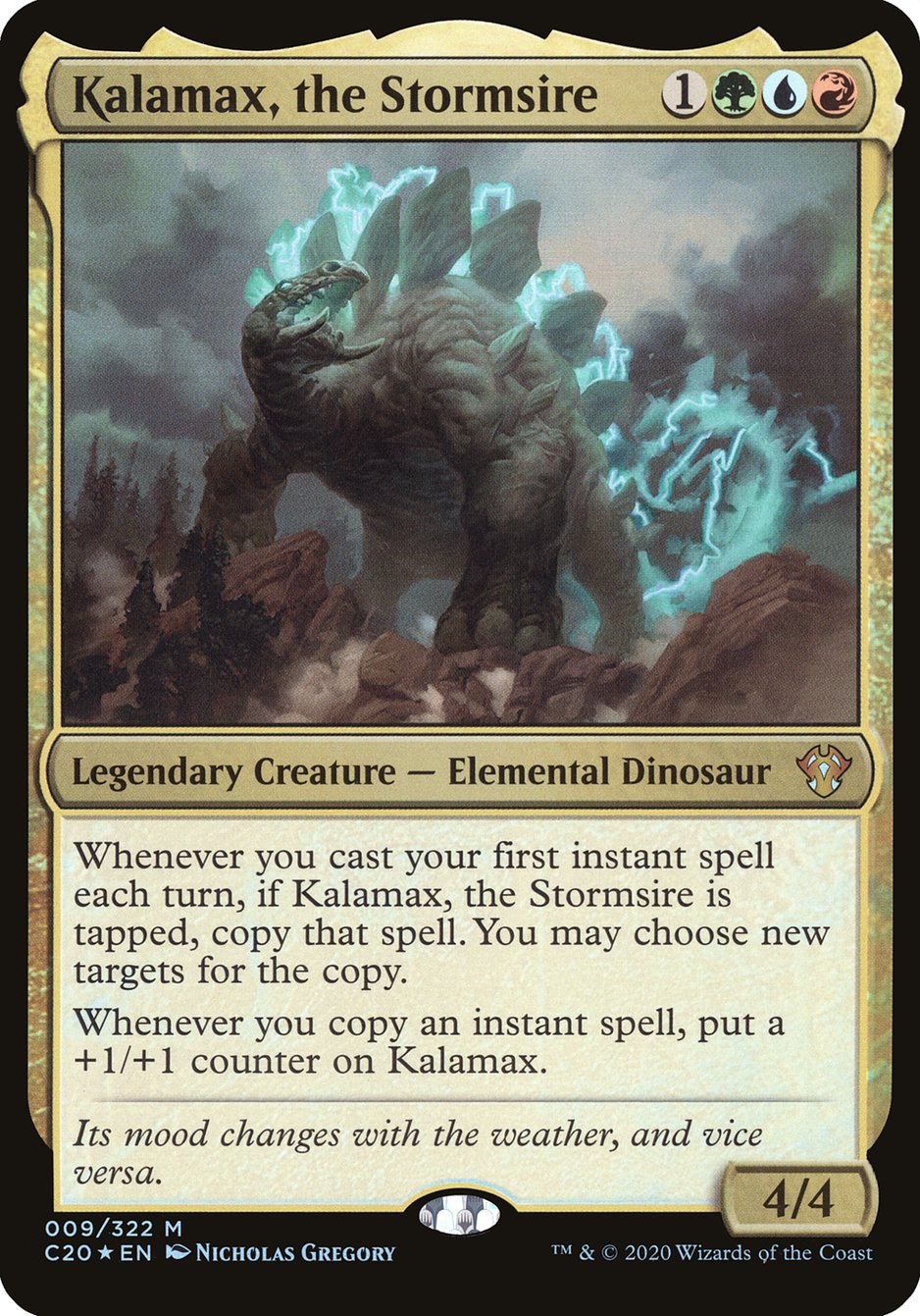 Kalamax, the Stormsire (Oversized) [Commander 2020 Oversized] | Yard's Games Ltd