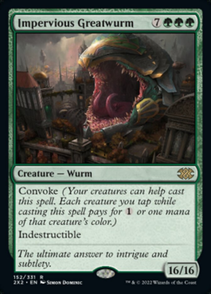 Impervious Greatwurm [Double Masters 2022] | Yard's Games Ltd