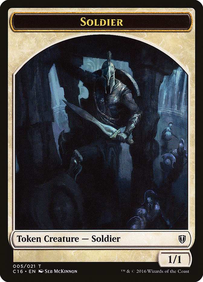 Soldier // Squid Double-Sided Token [Commander 2016 Tokens] | Yard's Games Ltd