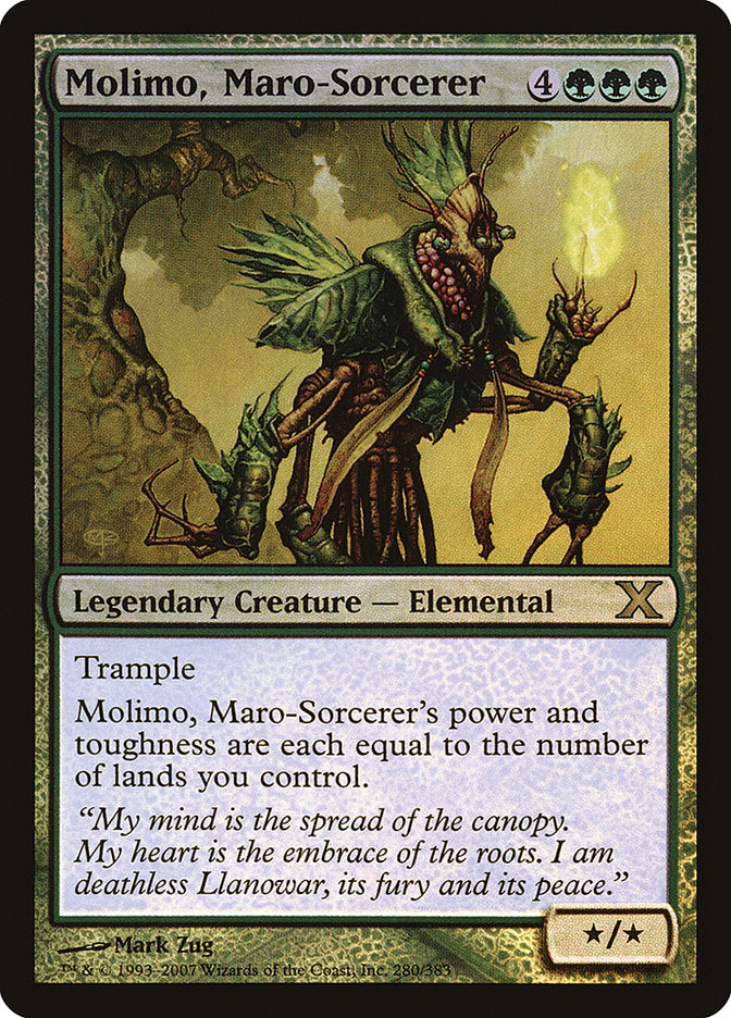 Molimo, Maro-Sorcerer (Premium Foil) [Tenth Edition] | Yard's Games Ltd