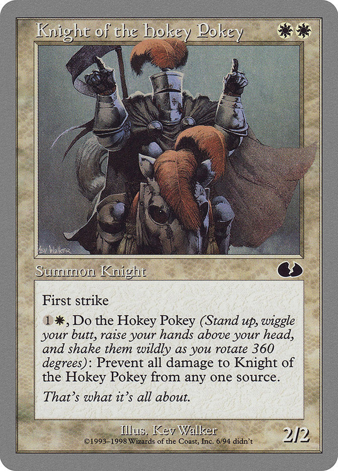 Knight of the Hokey Pokey [Unglued] | Yard's Games Ltd