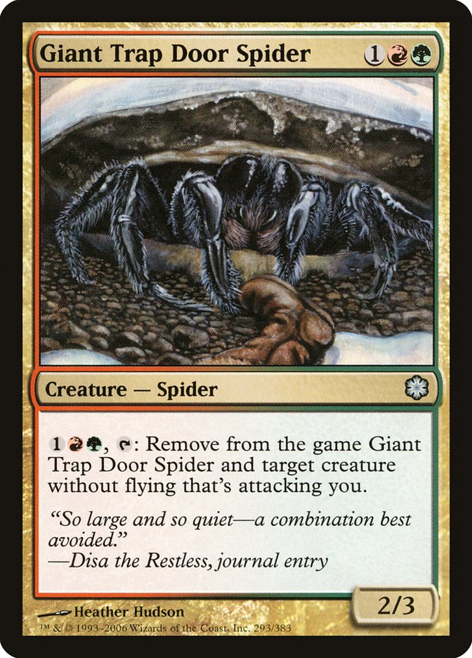 Giant Trap Door Spider [Coldsnap Theme Decks] | Yard's Games Ltd