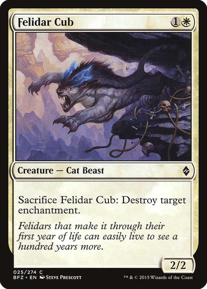 Felidar Cub [Battle for Zendikar] | Yard's Games Ltd