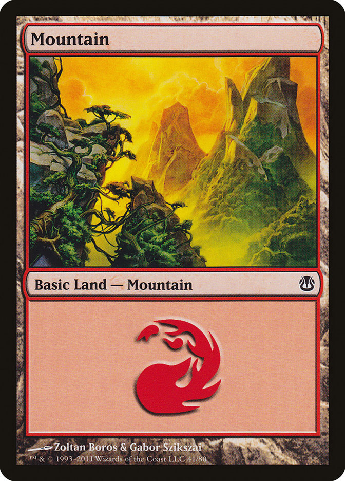 Mountain (41) [Duel Decks: Ajani vs. Nicol Bolas] | Yard's Games Ltd