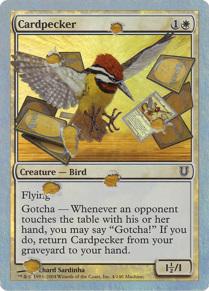 Cardpecker (Alternate Foil) [Unhinged] | Yard's Games Ltd