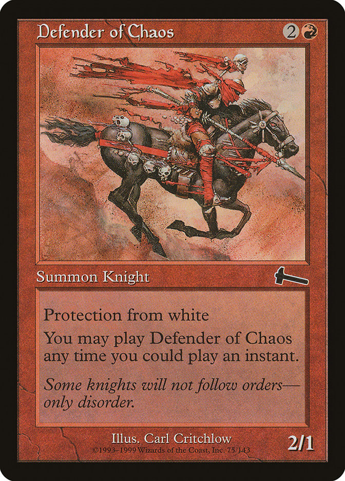 Defender of Chaos [Urza's Legacy] | Yard's Games Ltd