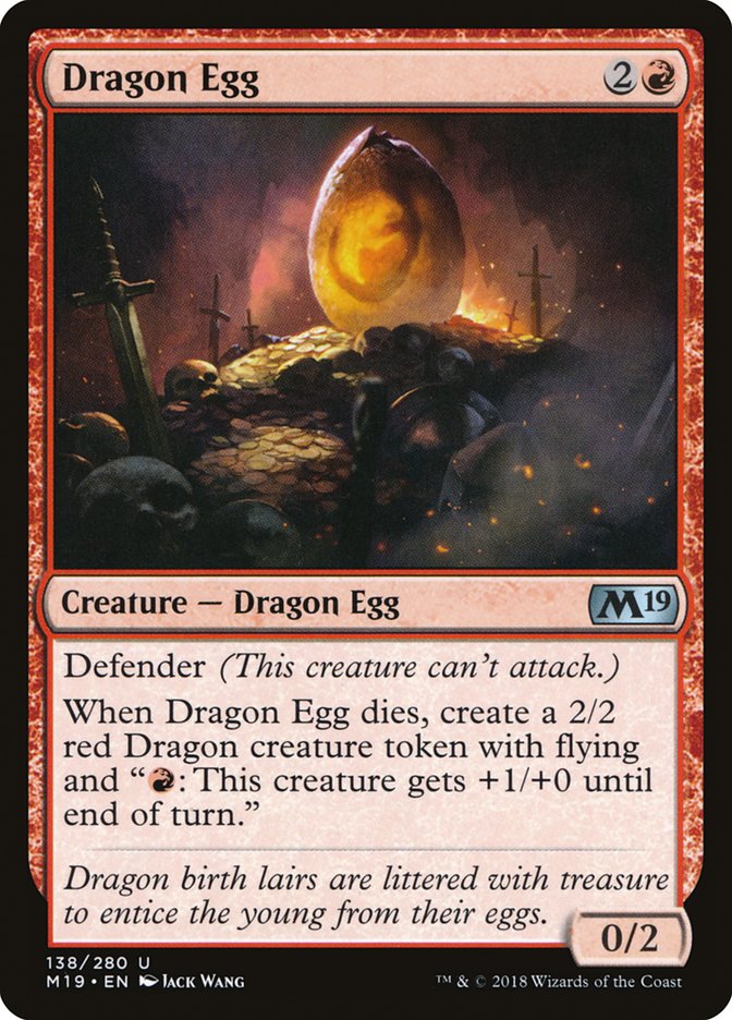 Dragon Egg [Core Set 2019] | Yard's Games Ltd