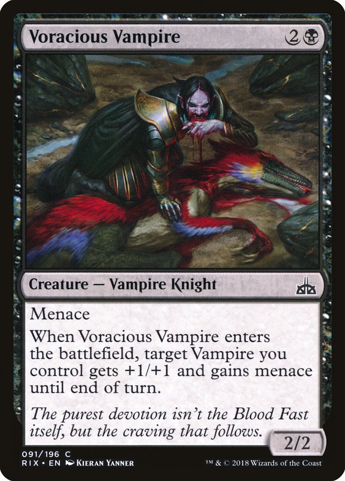 Voracious Vampire [Rivals of Ixalan] | Yard's Games Ltd
