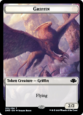 Griffin Token [Dominaria Remastered Tokens] | Yard's Games Ltd