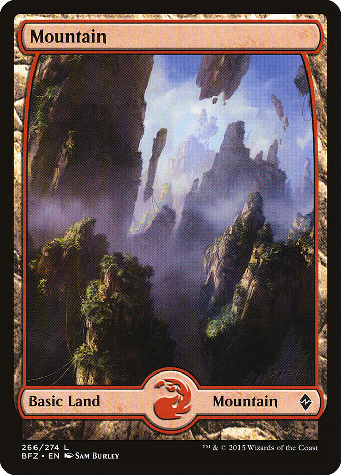 Mountain (266) (Full Art) [Battle for Zendikar] | Yard's Games Ltd