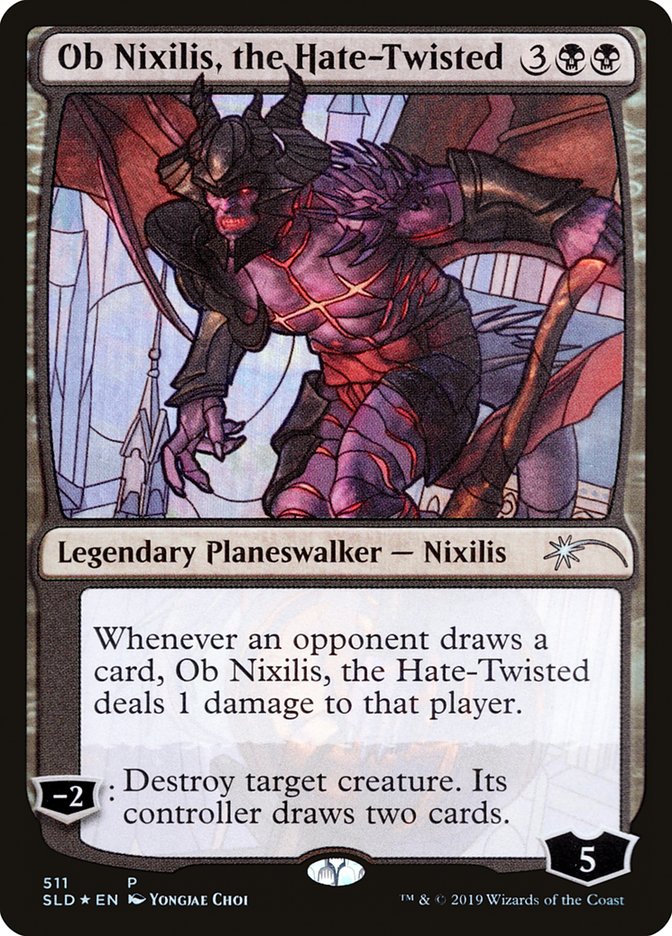 Ob Nixilis, the Hate-Twisted (Stained Glass) [Secret Lair Drop Promos] | Yard's Games Ltd
