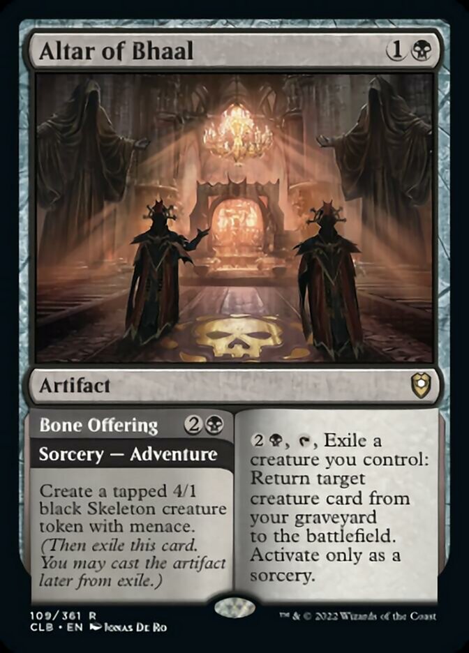 Altar of Bhaal // Bone Offering [Commander Legends: Battle for Baldur's Gate] | Yard's Games Ltd