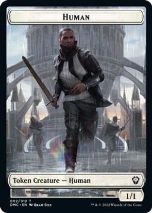 Human // Snake Double-Sided Token [Dominaria United Commander Tokens] | Yard's Games Ltd