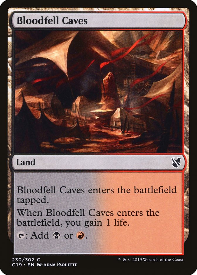 Bloodfell Caves [Commander 2019] | Yard's Games Ltd