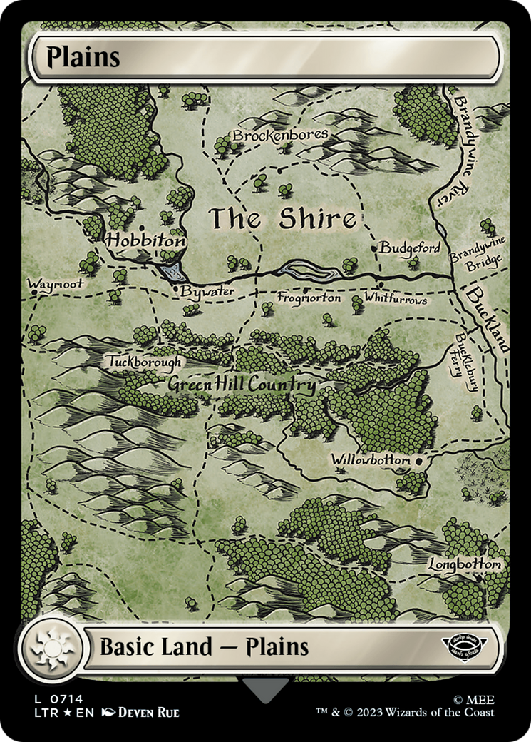 Plains (0714) (Surge Foil) [The Lord of the Rings: Tales of Middle-Earth] | Yard's Games Ltd