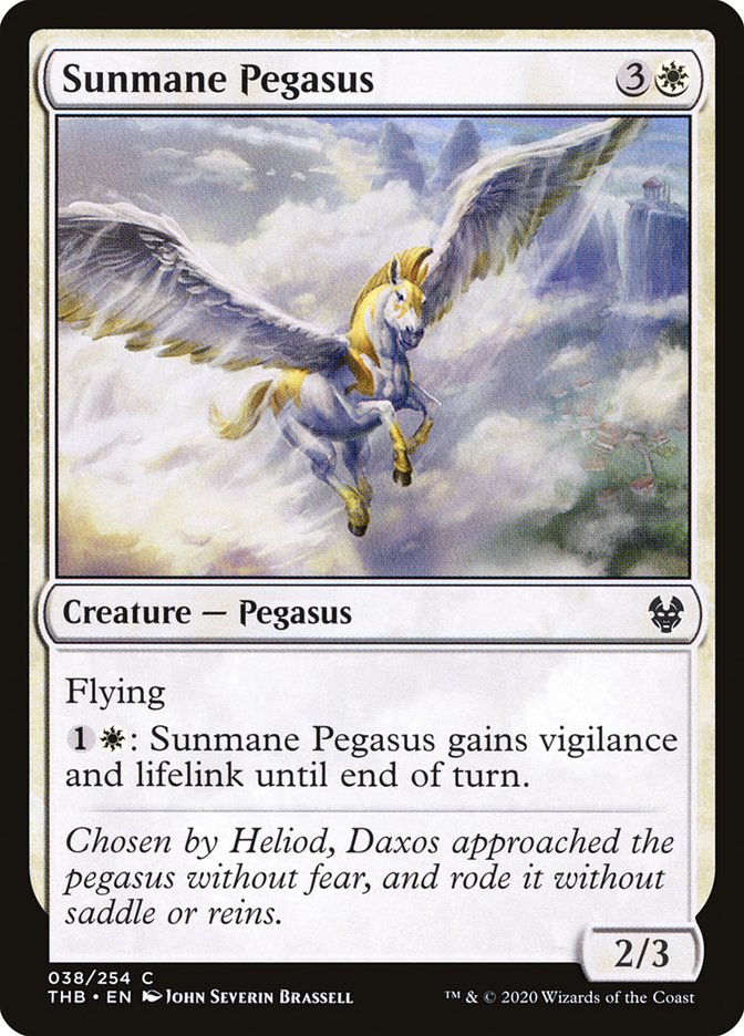 Sunmane Pegasus [Theros Beyond Death] | Yard's Games Ltd