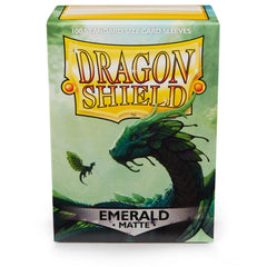 Dragon Shield: Standard 100ct Sleeves - Emerald (Matte) | Yard's Games Ltd