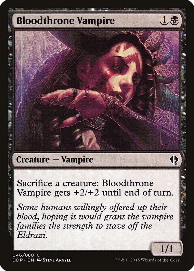 Bloodthrone Vampire [Duel Decks: Zendikar vs. Eldrazi] | Yard's Games Ltd