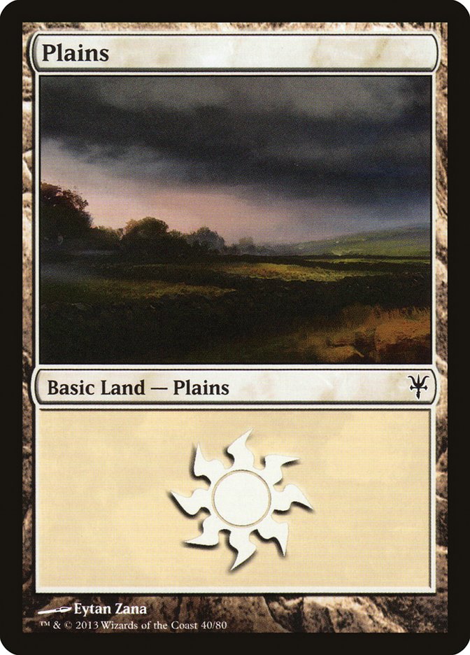 Plains (40) [Duel Decks: Sorin vs. Tibalt] | Yard's Games Ltd