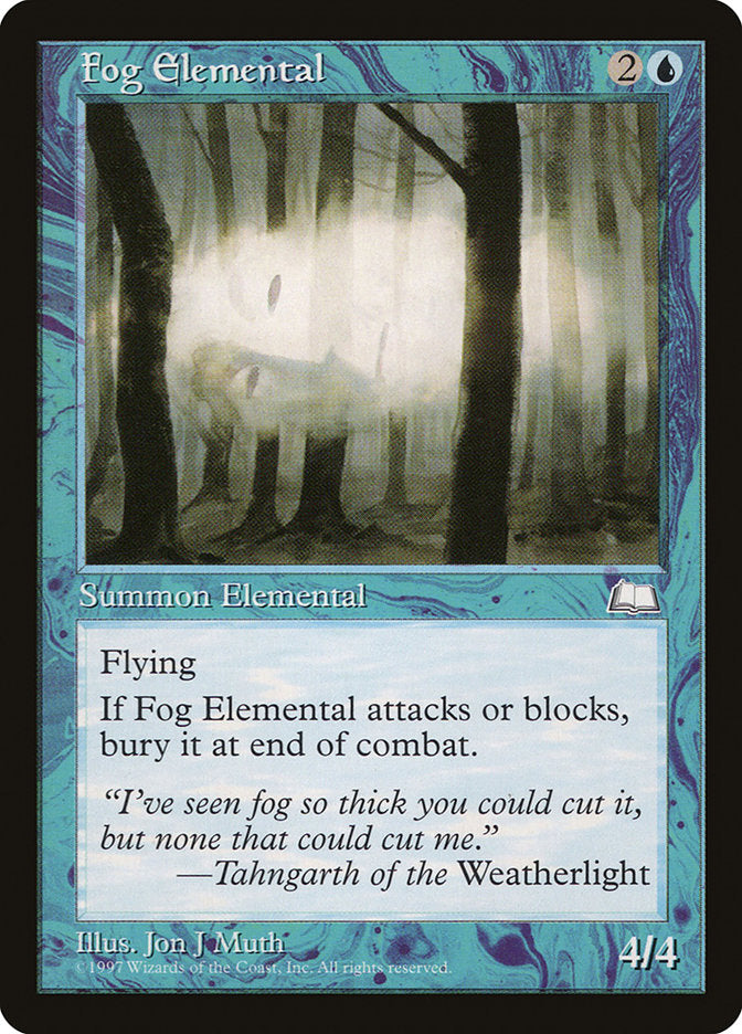 Fog Elemental [Weatherlight] | Yard's Games Ltd