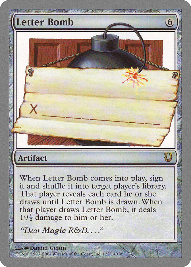 Letter Bomb [Unhinged] | Yard's Games Ltd